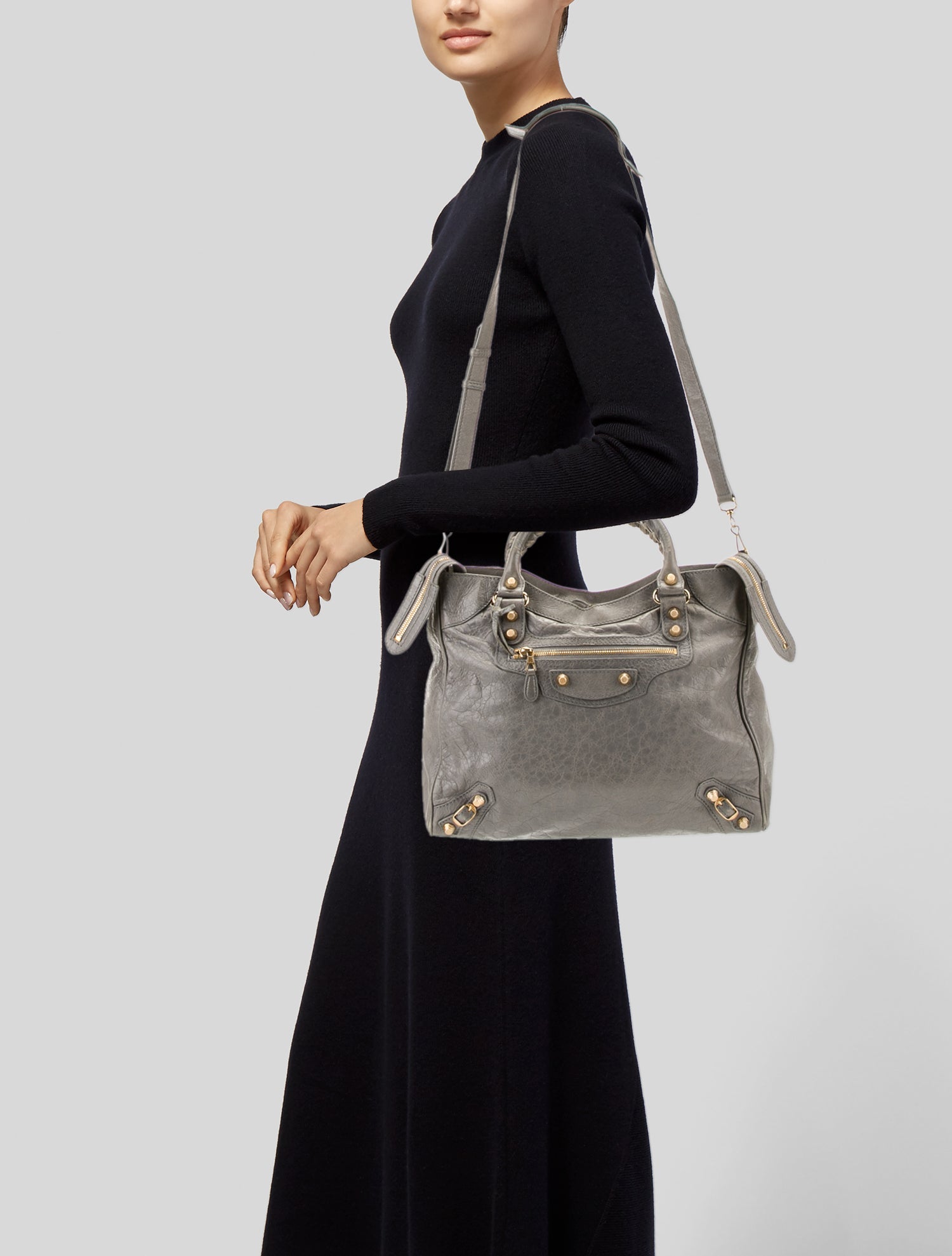 Balenciaga ニコラ期 CITY ボディバック グレー Balenciaga Motocross Giant 12 Velo Bag - Grey Shoulder Bags