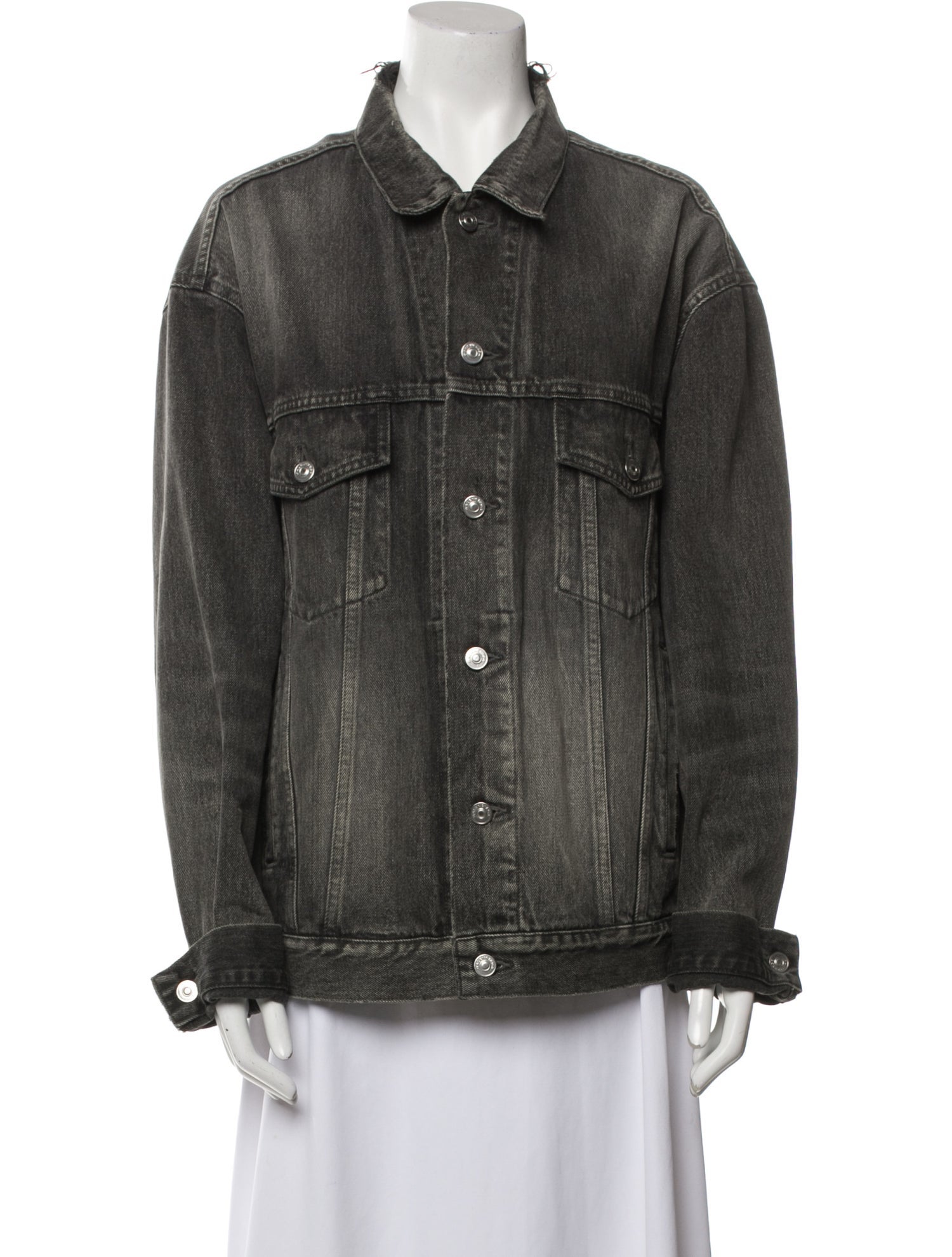 BALENCIAGA 2017 BLACK DENIM JACKET