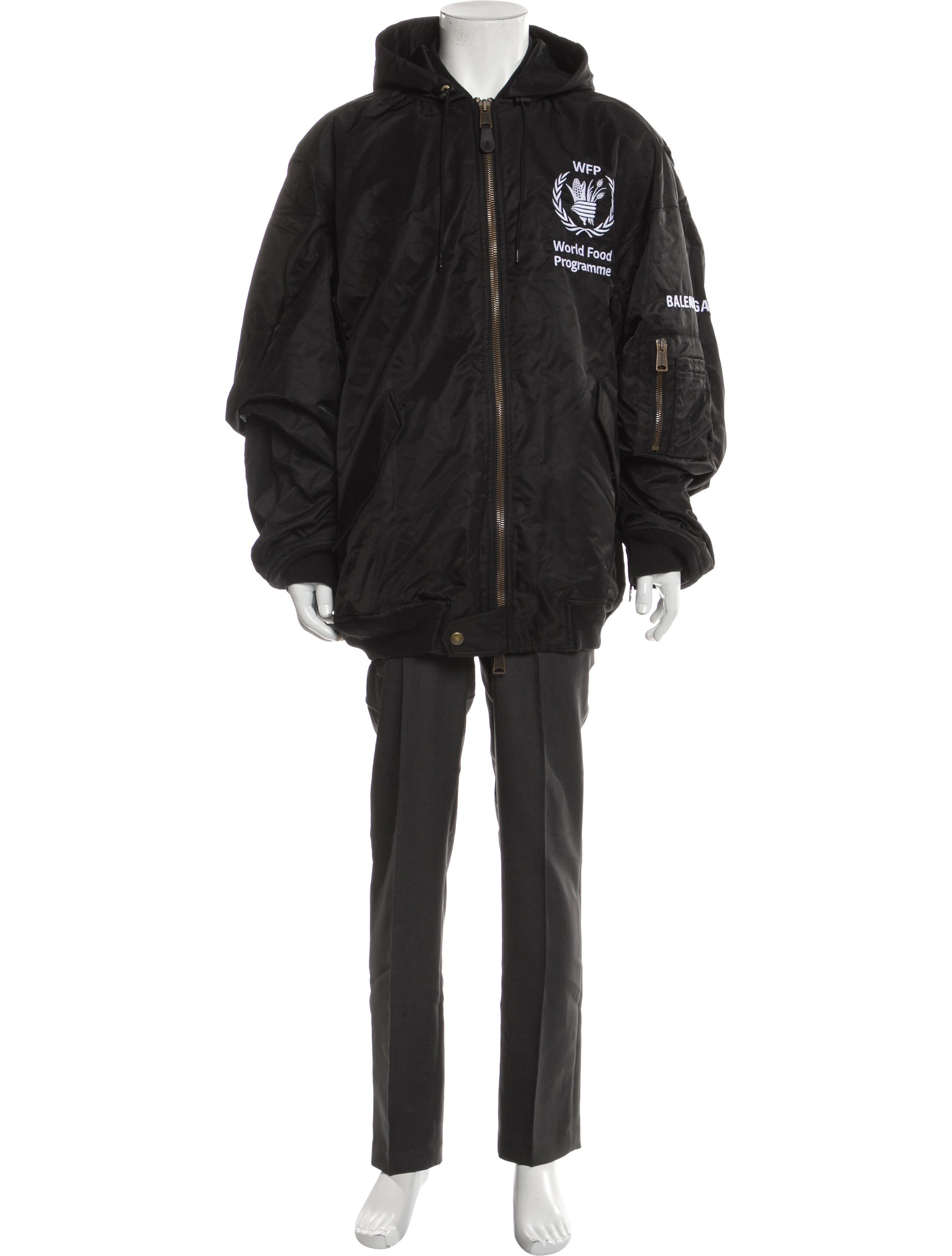 Balenciaga 2023 World Food Programme Parka - Black Outerwear