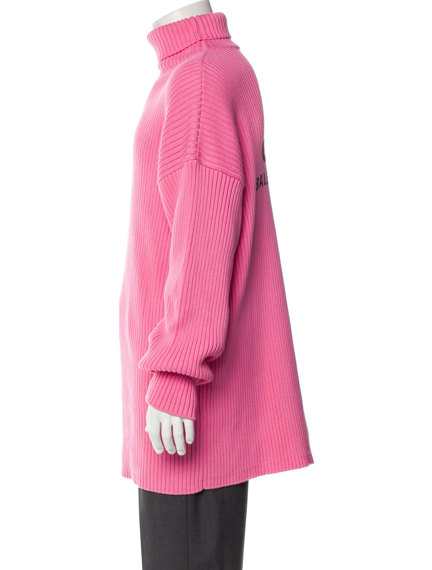Balenciaga 2019 Turtleneck Pullover - Pink Sweaters, Clothing