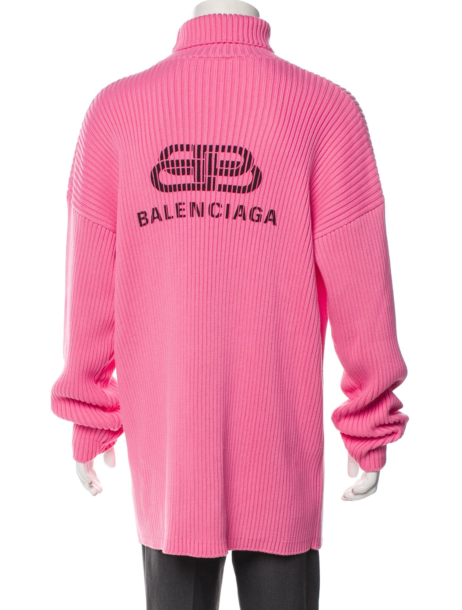 Balenciaga 2019 Turtleneck Pullover - Pink Sweaters, Clothing