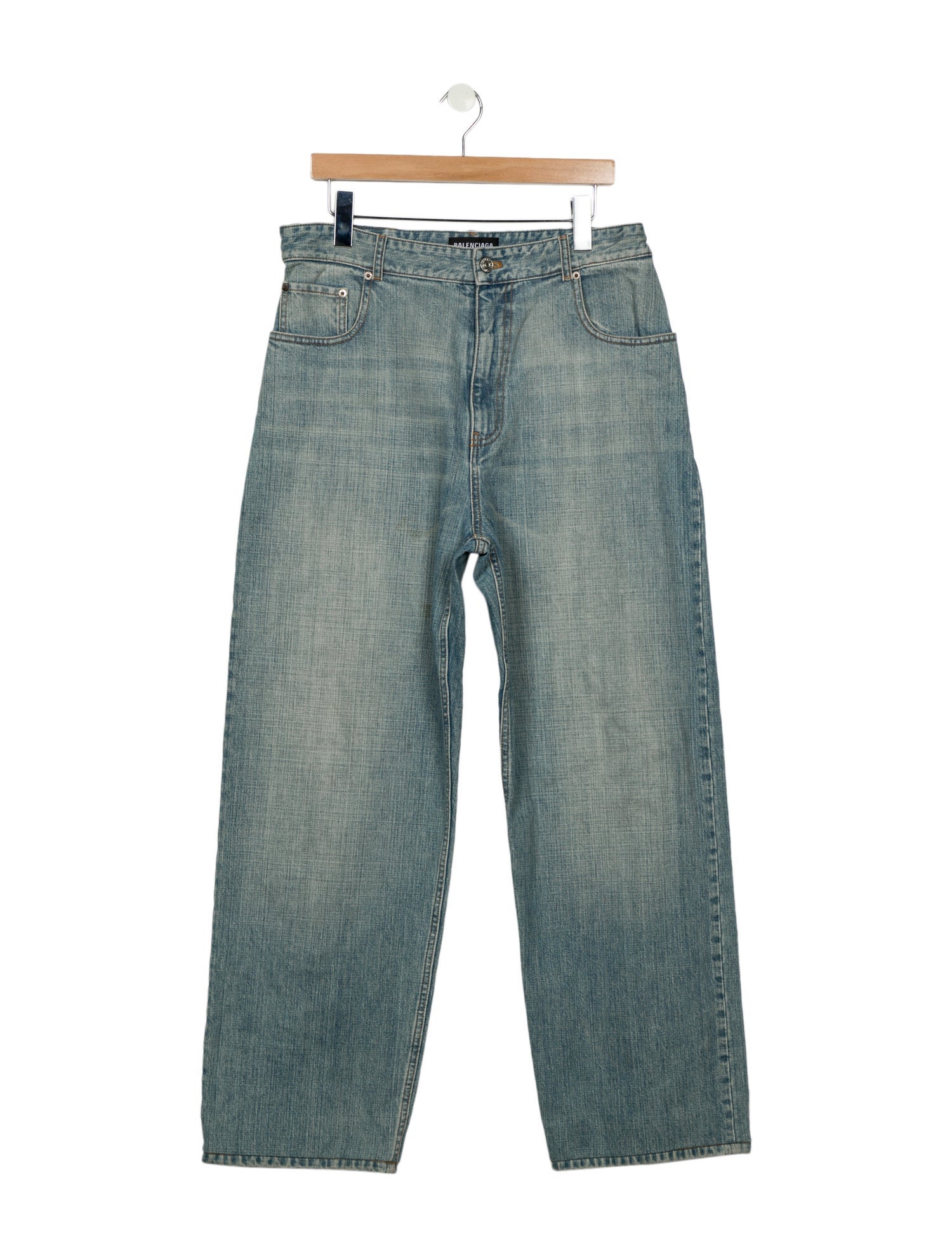 Balenciaga 2020 Straight-Leg Jeans - Blue, 13.5