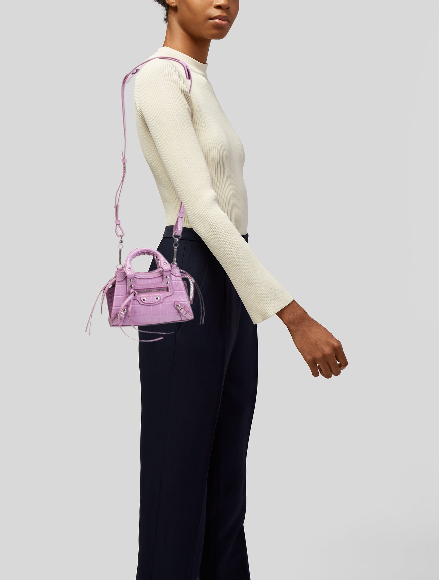 Balenciaga Neo Classic Mini Handle Bag - Purple Mini Bags