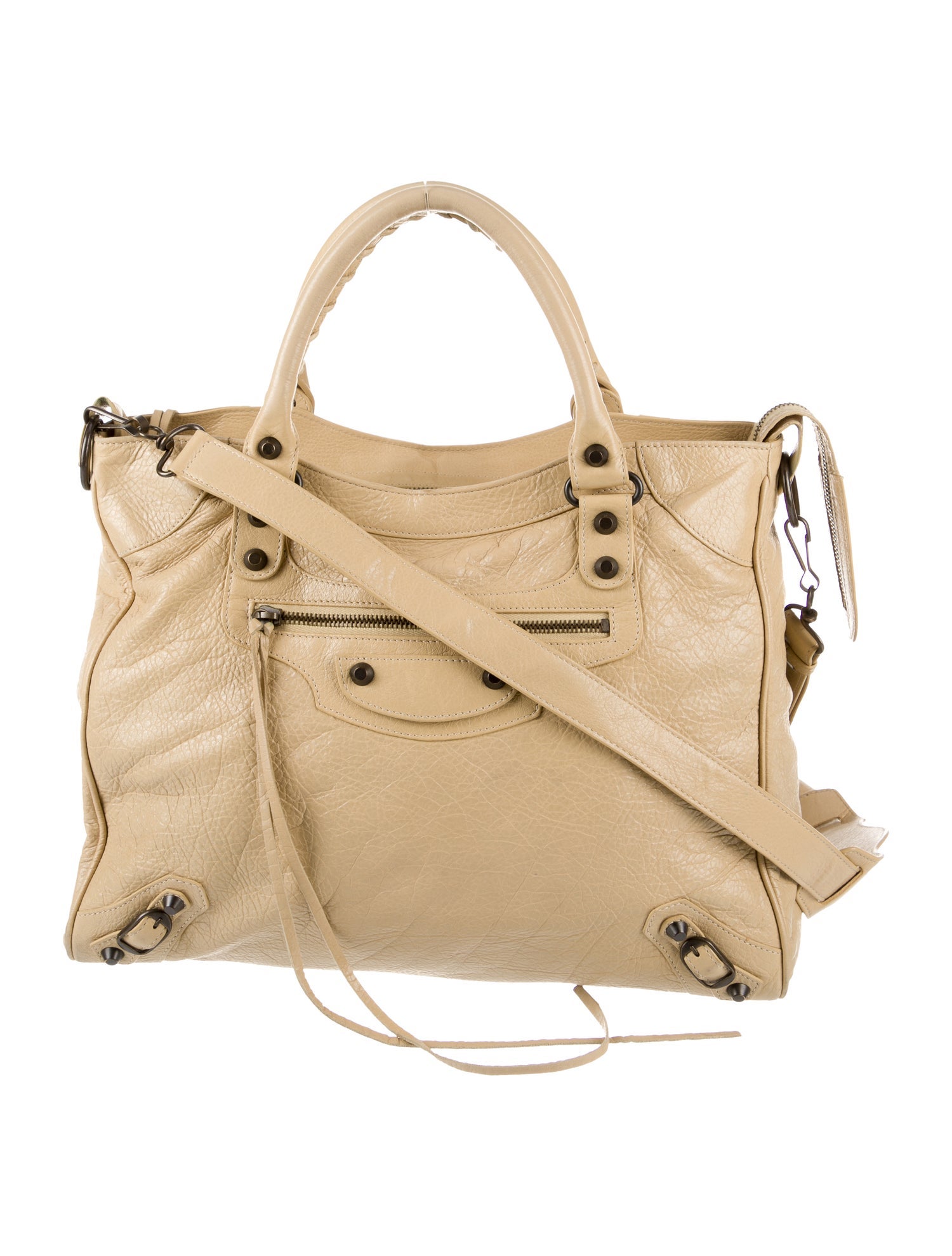 Balenciaga Motocross Classic Velo Bag - Neutrals Handle Bags 