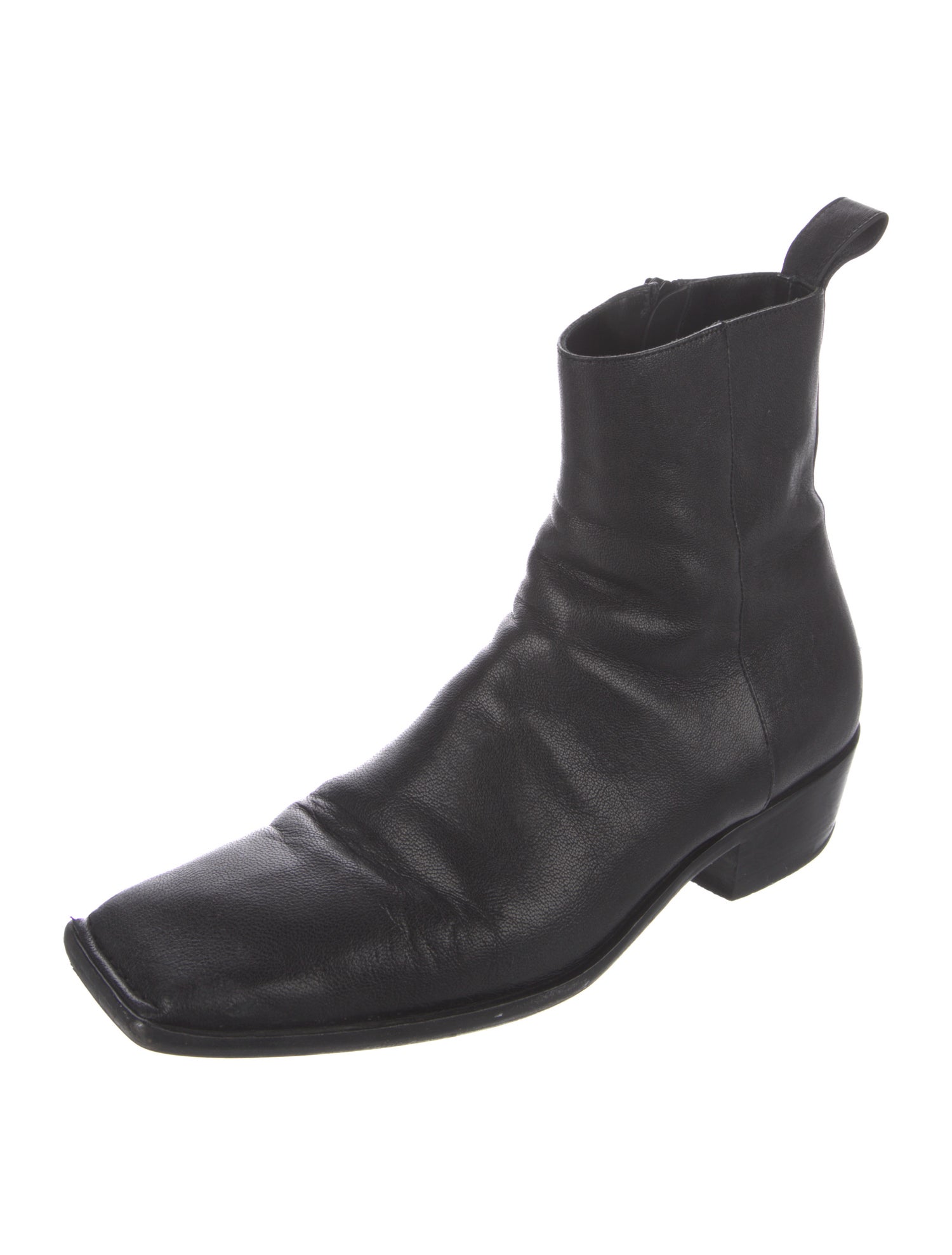 BALENCIAGA 25S HIGH BOOTS WITH ZIPPER IN WHITE COW LEATHER main image 1