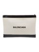 Balenciaga Leather-trimmed Canvas Clutch