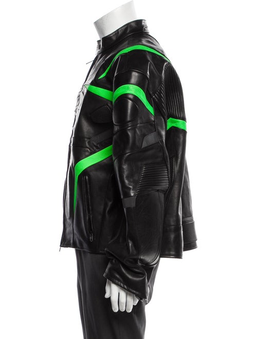 Balenciaga 2024 Unity Logo Moto Moto Jacket