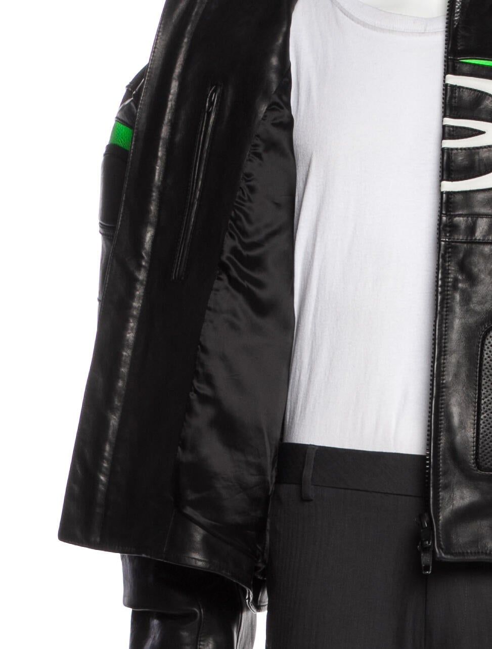 ジャケット・アウター Balenciaga Paris Moto Leather Jacket balenciaga runway dress suit leather jacket unisex coat moto biker