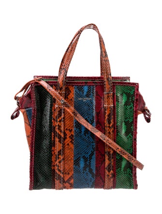 Balenciaga Python Bazar S Shopper Tote