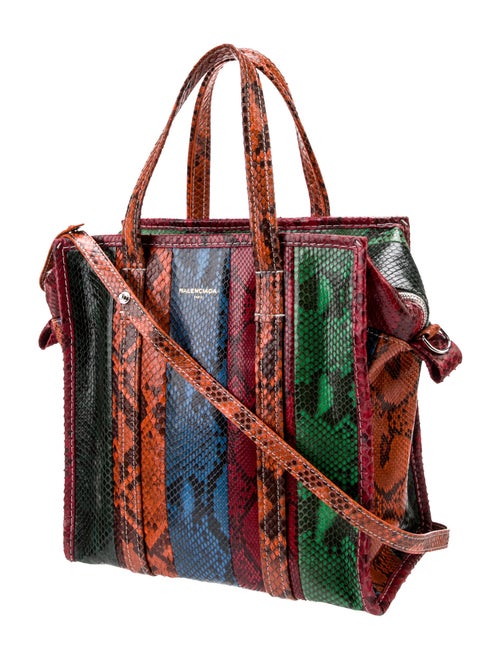 Balenciaga Python Bazar S Shopper Tote