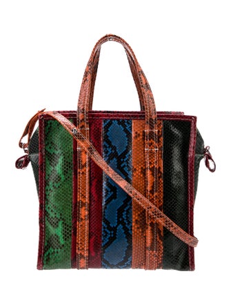 Balenciaga Python Bazar S Shopper Tote