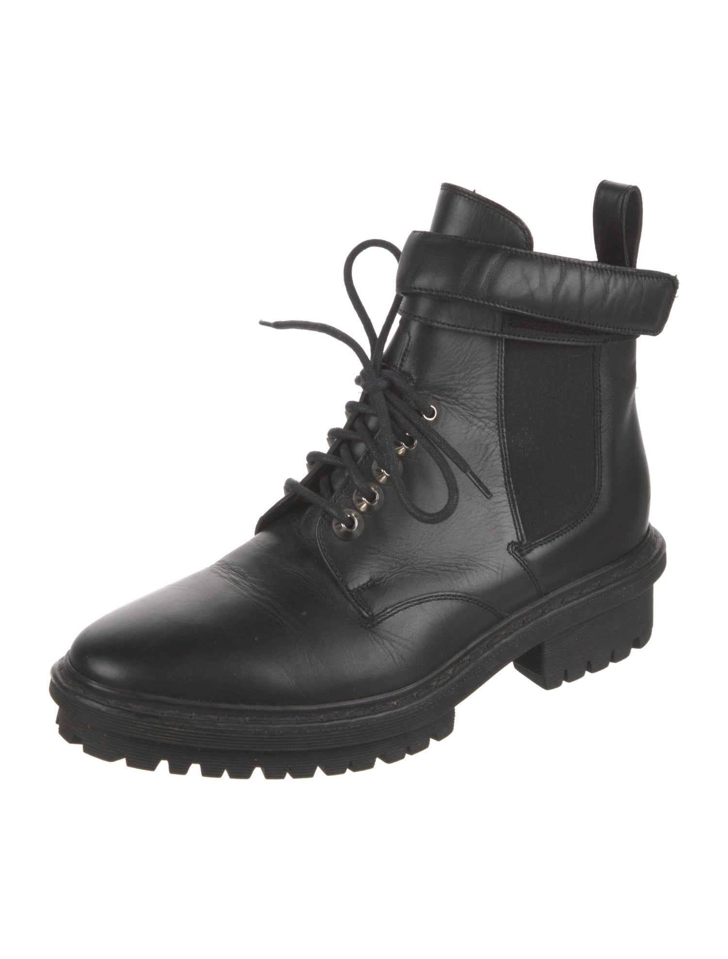 Balenciaga Leather Combat Boots