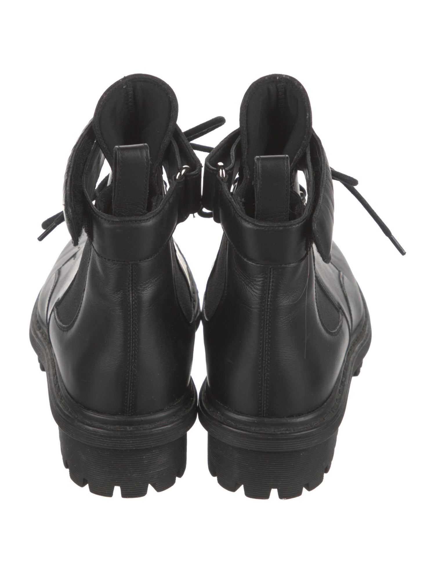 Balenciaga Leather Combat Boots