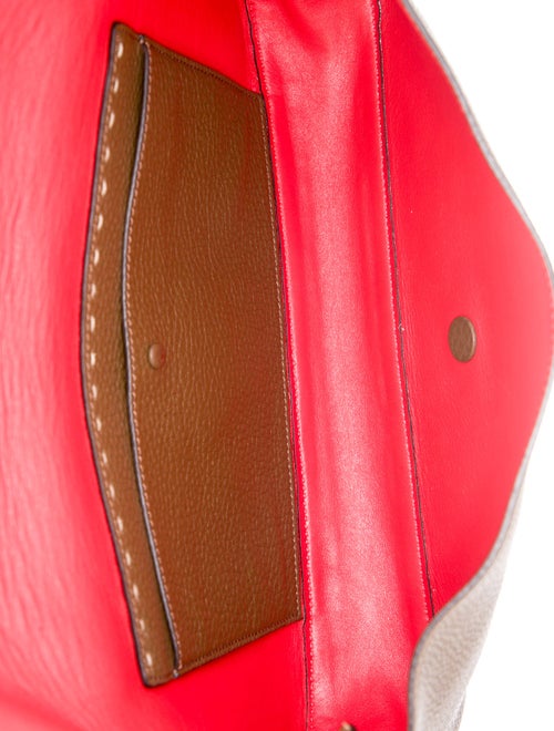 Fendi Leather Selleria Baguette Large