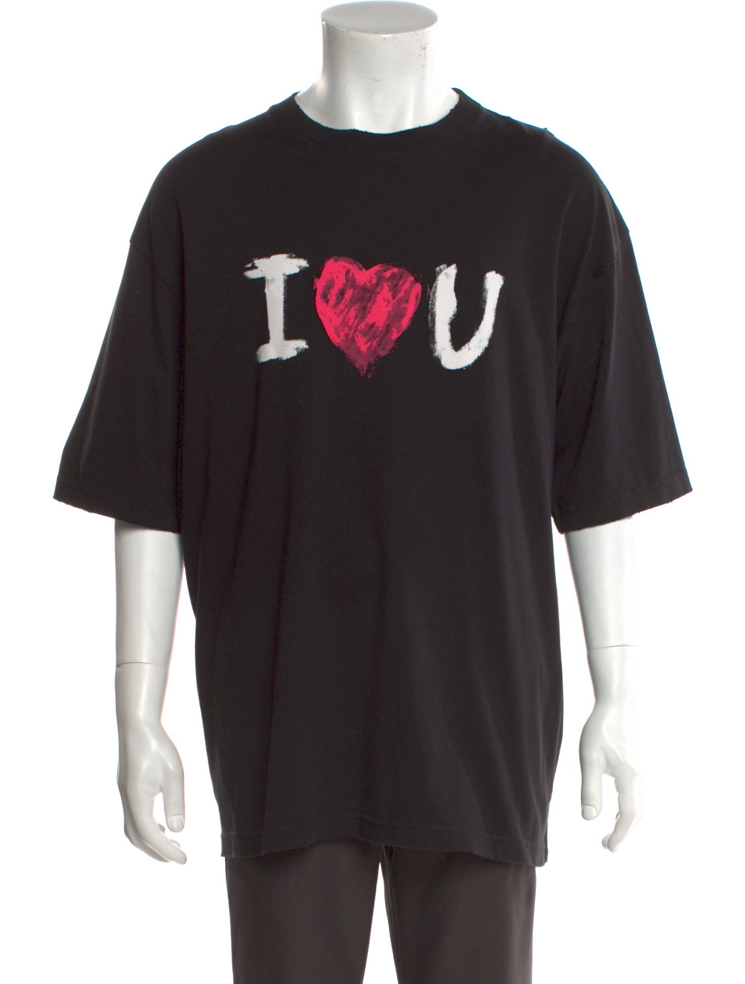 T Shirt Balenciaga I Love You Balenciaga Balenciaga I Luv U Print