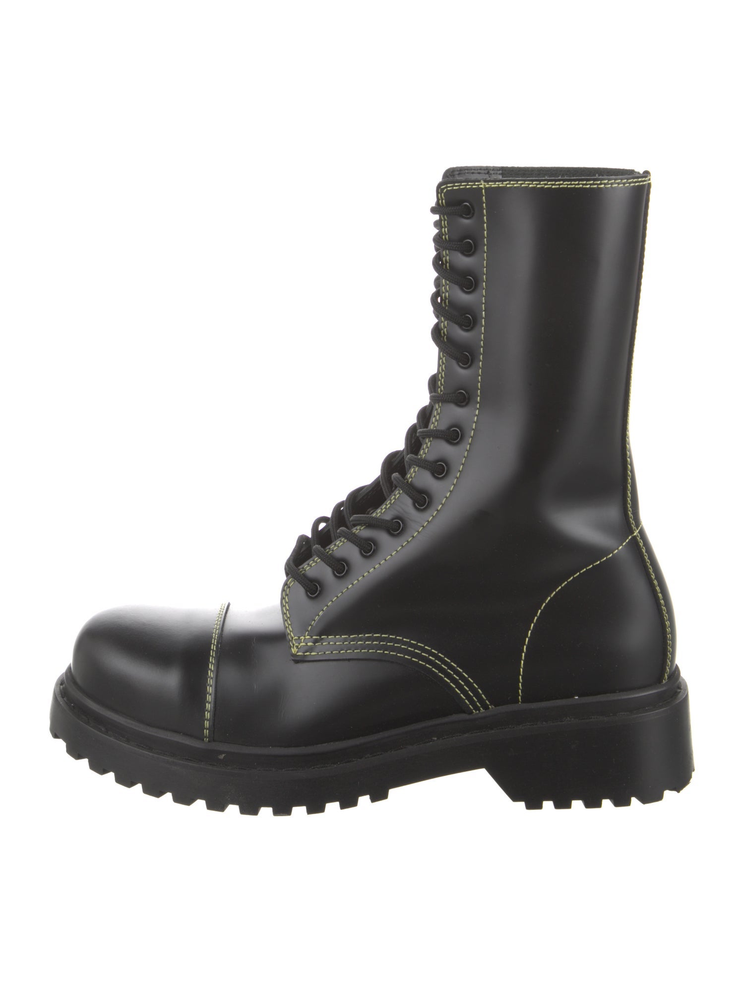 Balenciaga Leather Combat Boots