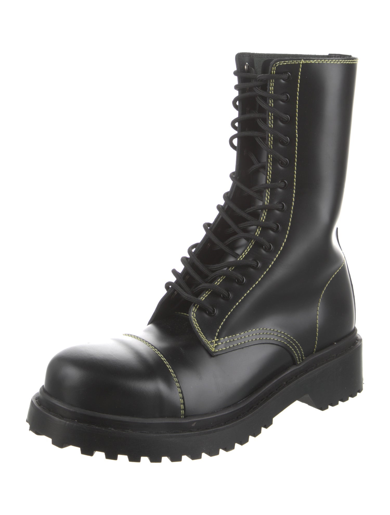 Balenciaga Leather Combat Boots