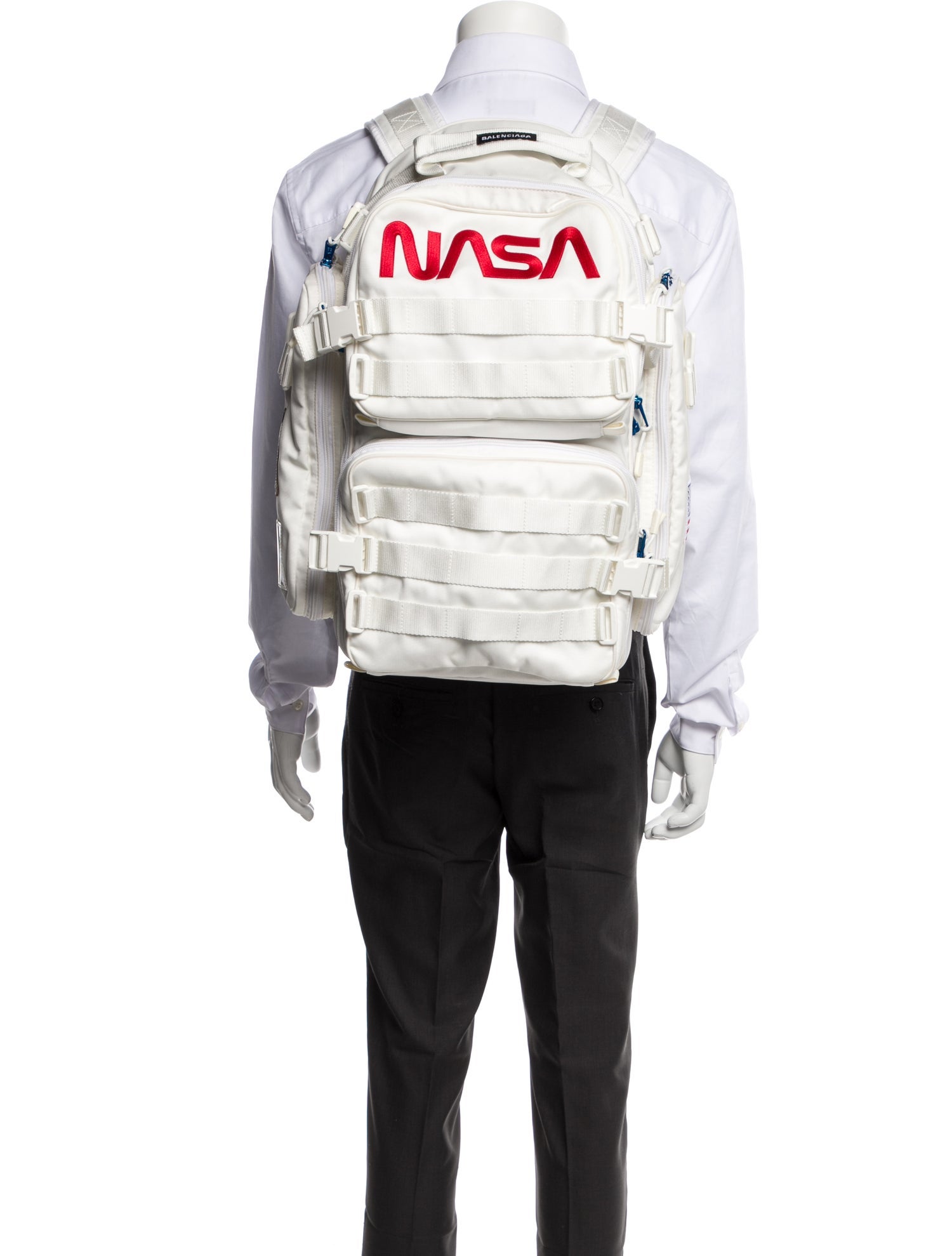 Balenciaga Nylon NASA Space - White Backpacks, Bags - BAL308575