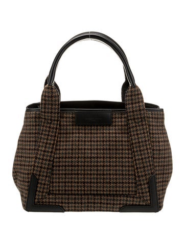 Balenciaga Totes Tweed Navy Small