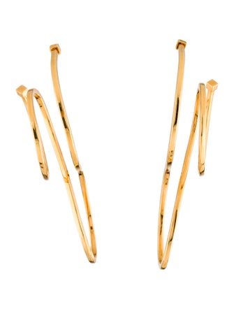 Balenciaga Swirl Drop Earrings