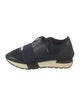 Balenciaga Leather Mesh Accents Athletic Sneakers