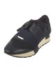 Balenciaga Leather Mesh Accents Athletic Sneakers
