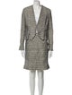 Balenciaga 2012 Tweed Pattern Skirt Suit