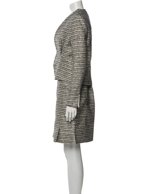 Balenciaga 2012 Tweed Pattern Skirt Suit