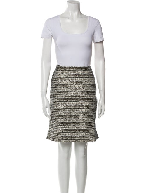 Balenciaga 2012 Tweed Pattern Skirt Suit