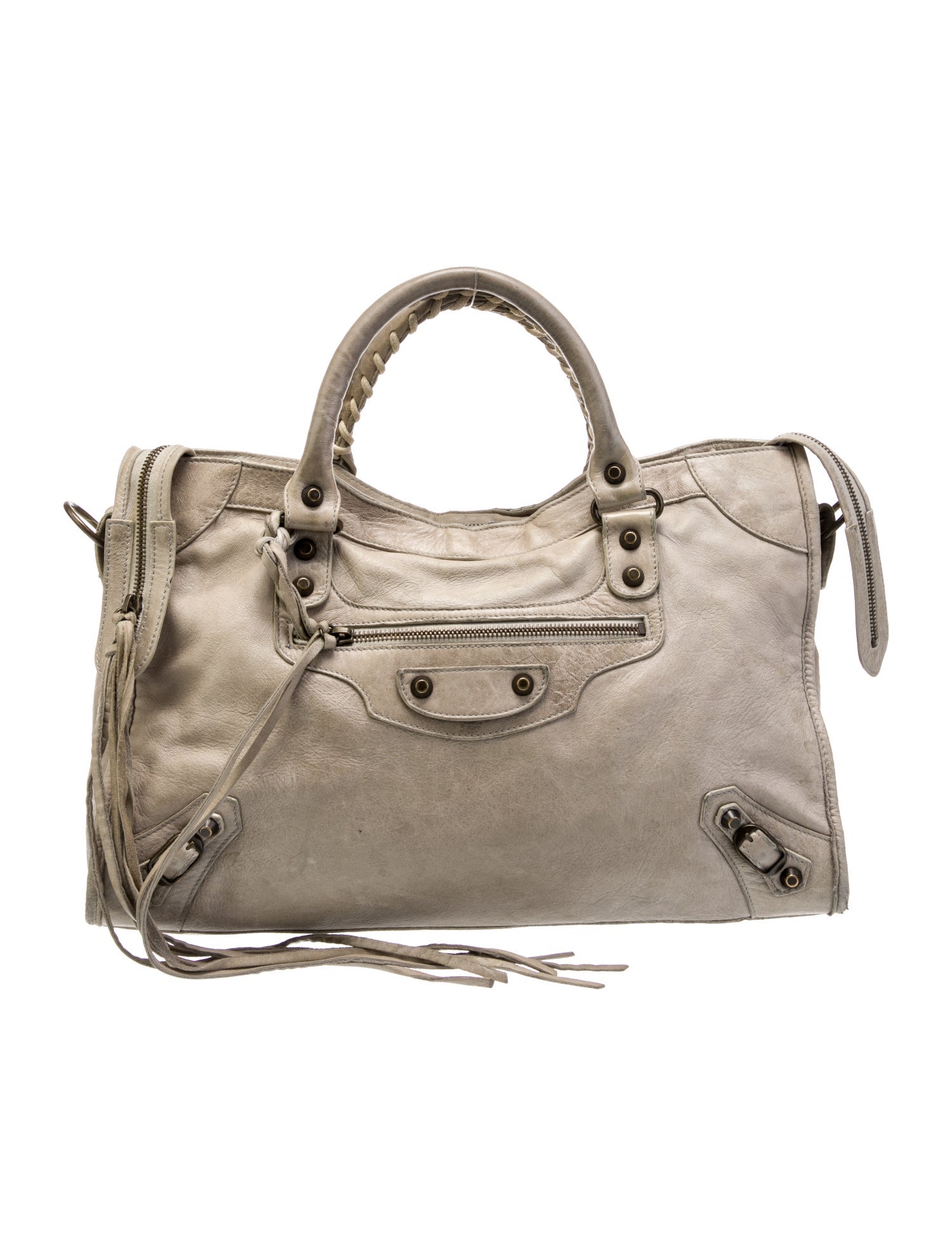 Balenciaga Leather Top Handle Bag