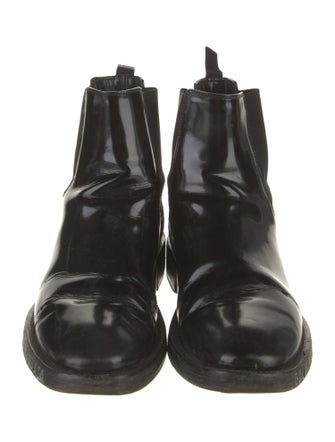 Balenciaga Patent Leather Chelsea Boots