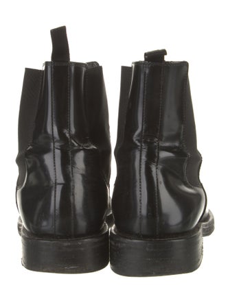 Balenciaga Patent Leather Chelsea Boots