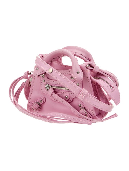 Balenciaga Leather Bucket Bag Nano