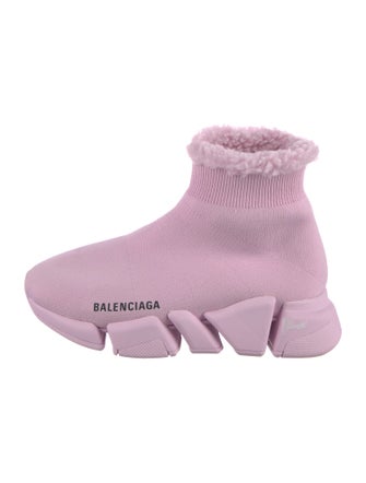 Balenciaga Speed Trainer 2.0 Faux Fur Sock Sneakers