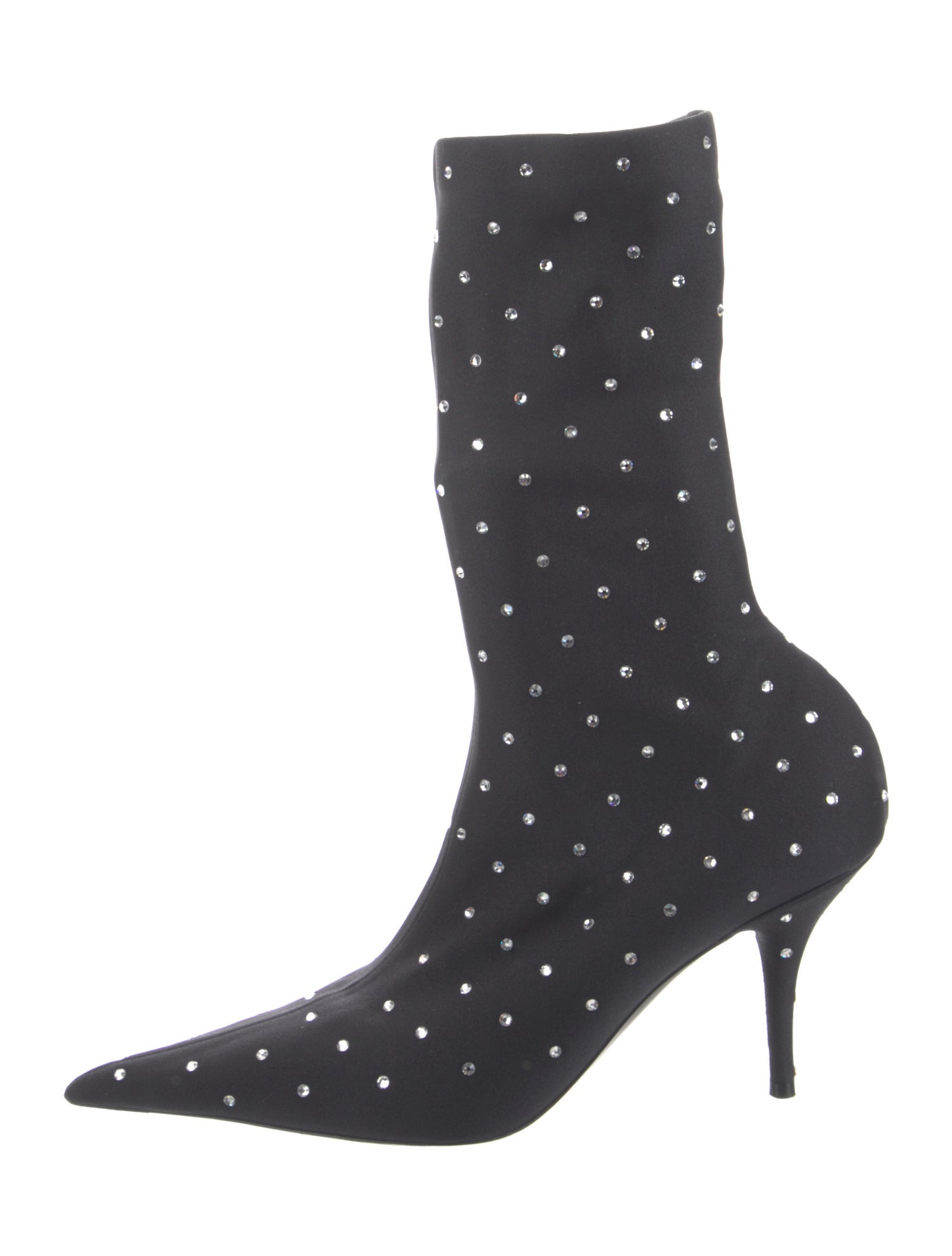 Balenciaga Neoprene Crystal Embellishments Sock Boots