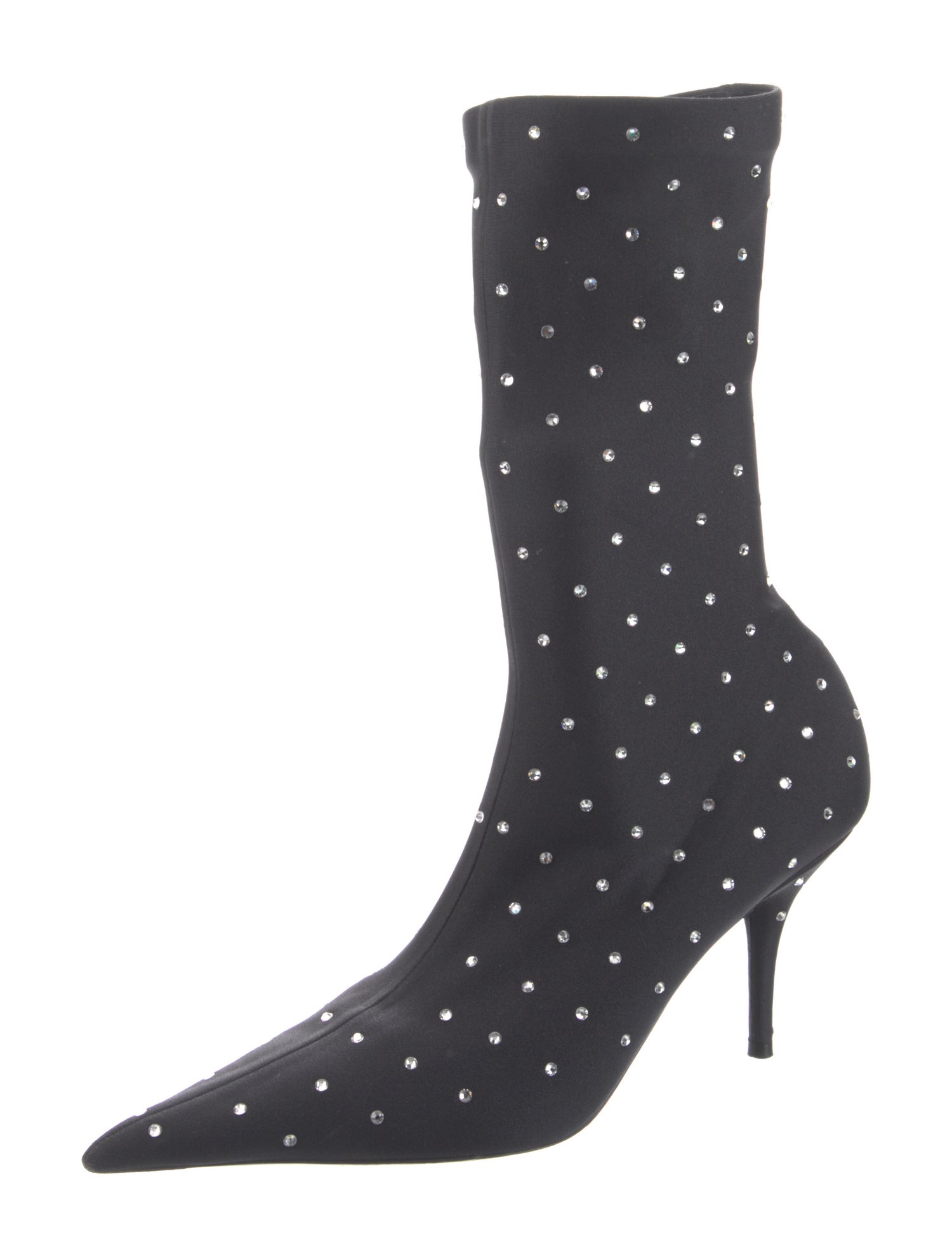 Balenciaga Neoprene Crystal Embellishments Sock Boots