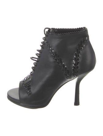 Balenciaga Leather Lace-Up Boots