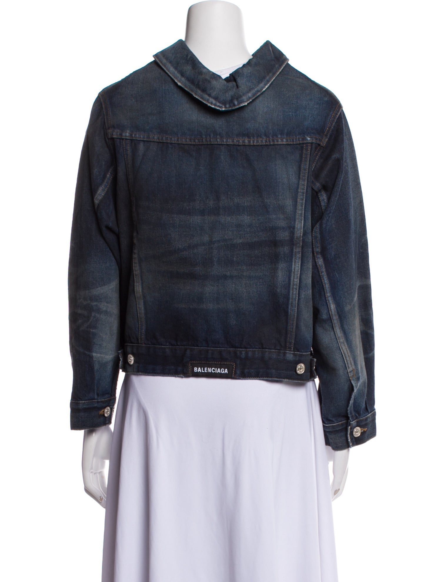 Balenciaga 2021 Denim Jacket - Blue Jackets, Clothing - BAL311601