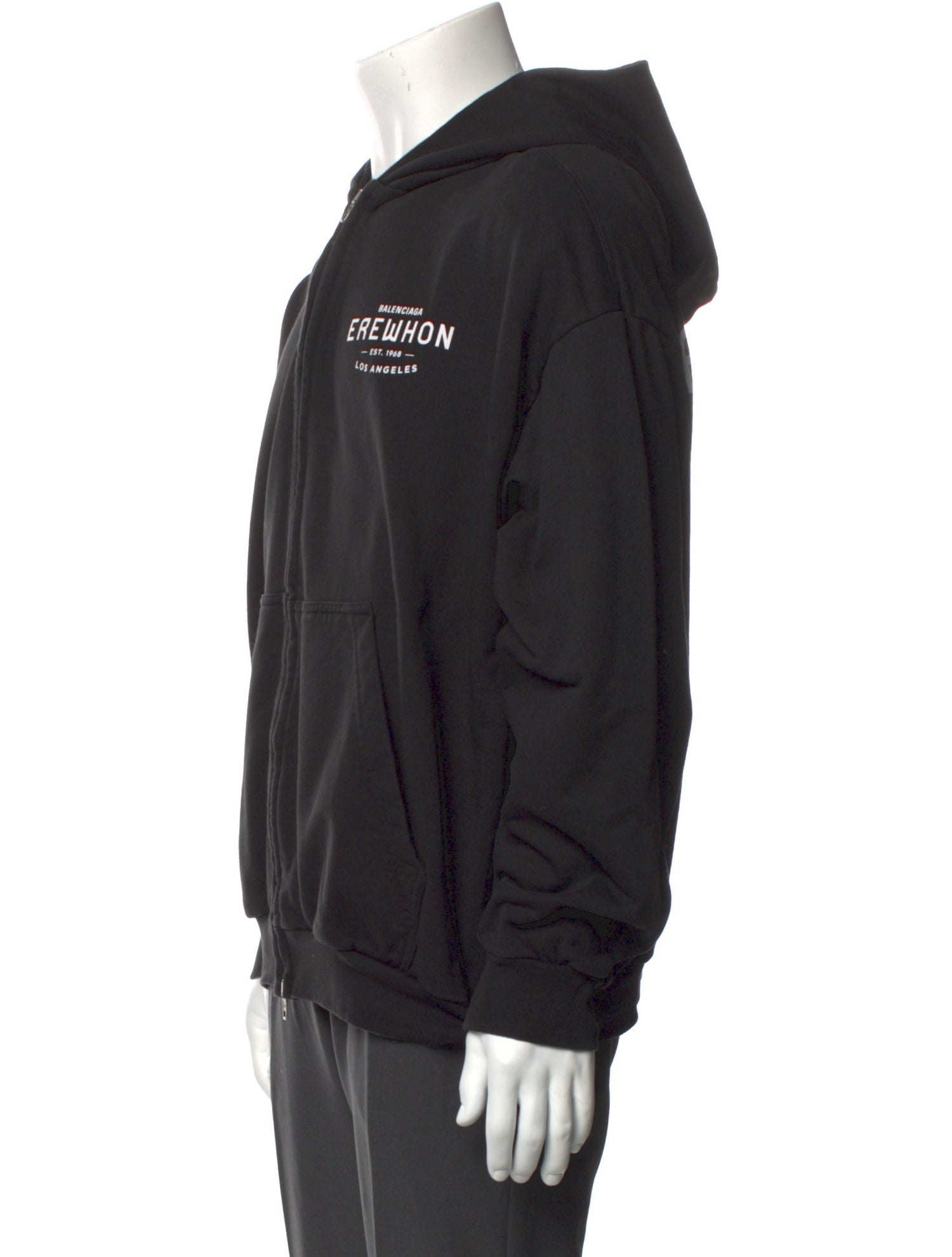 送料込+BALENCIAGA+Erewhon Los Angeles ジップアップ Hoodie Balenciaga X Erewhon Los Angeles Zip-Up Hoodie Medium Fit