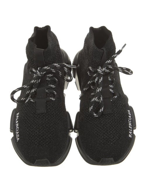 Balenciaga Speed Trainer Lace Up 'Glitter' Sneakers
