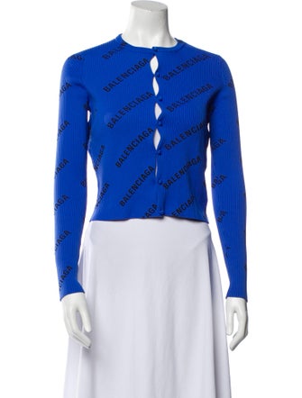 Balenciaga 2018 Crew Neck Crop Top