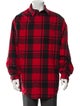 Balenciaga 2021 Plaid Print Trucker Jacket