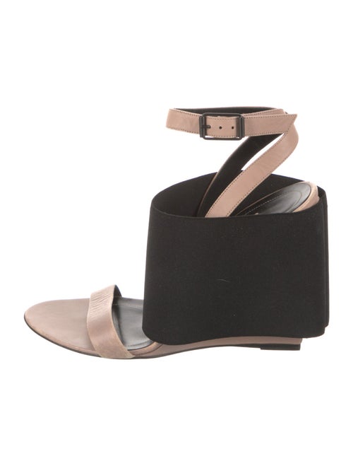 Balenciaga Leather Colorblock Pattern Sandals