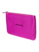Balenciaga Leather everyday logo clutch