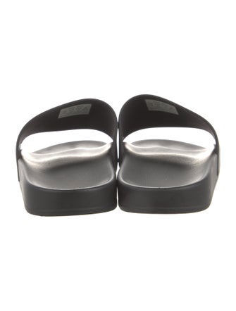 Balenciaga Rubber Graphic Print Slides