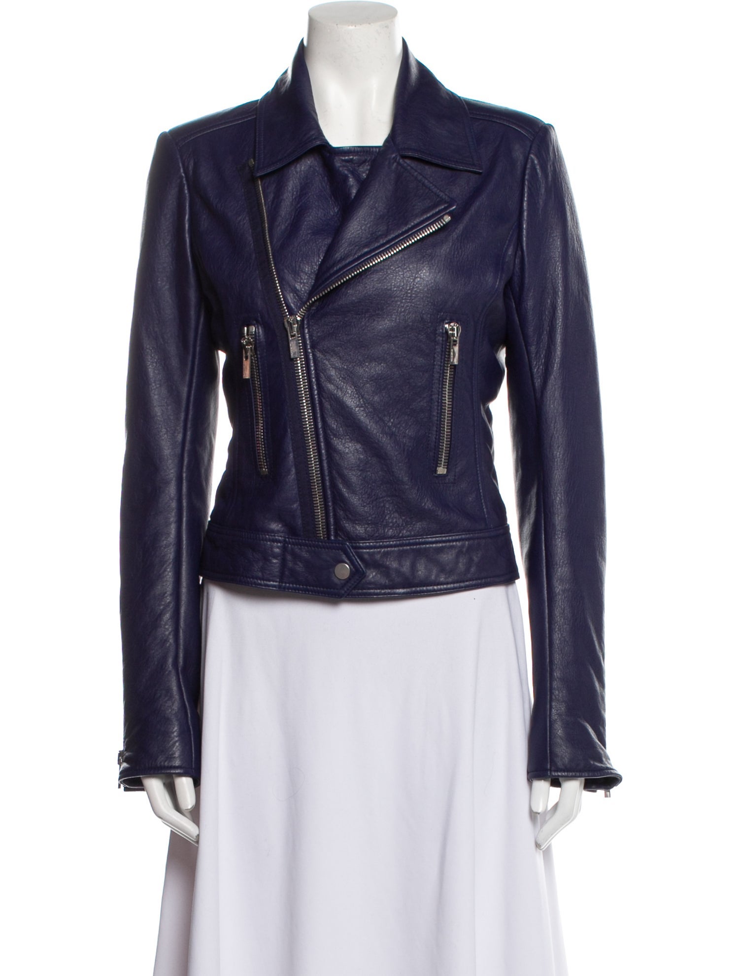 Balenciaga 2014 Lamb Leather Biker Jacket