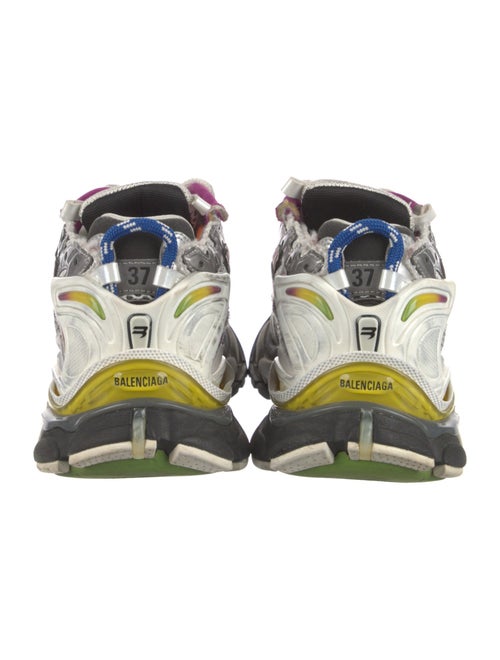 Balenciaga Colorblock Pattern Mesh Accents Athletic Sneakers