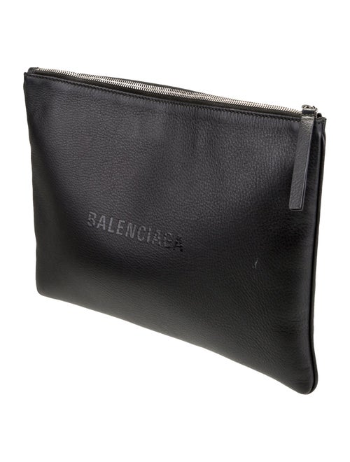 Balenciaga Leather Everyday Logo Pouch