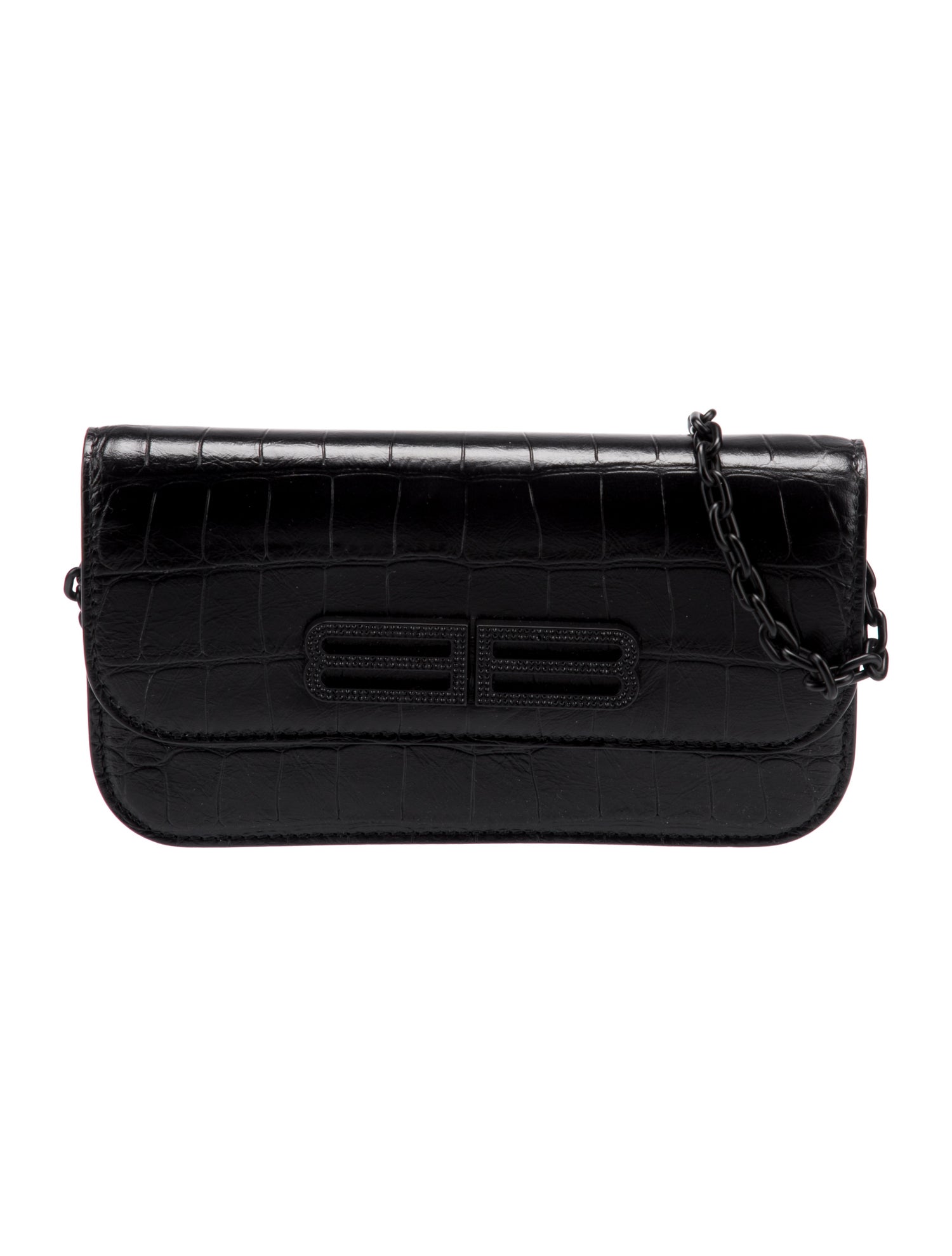 Balenciaga Embossed Leather Gossip XS Wallet On Chain 2022