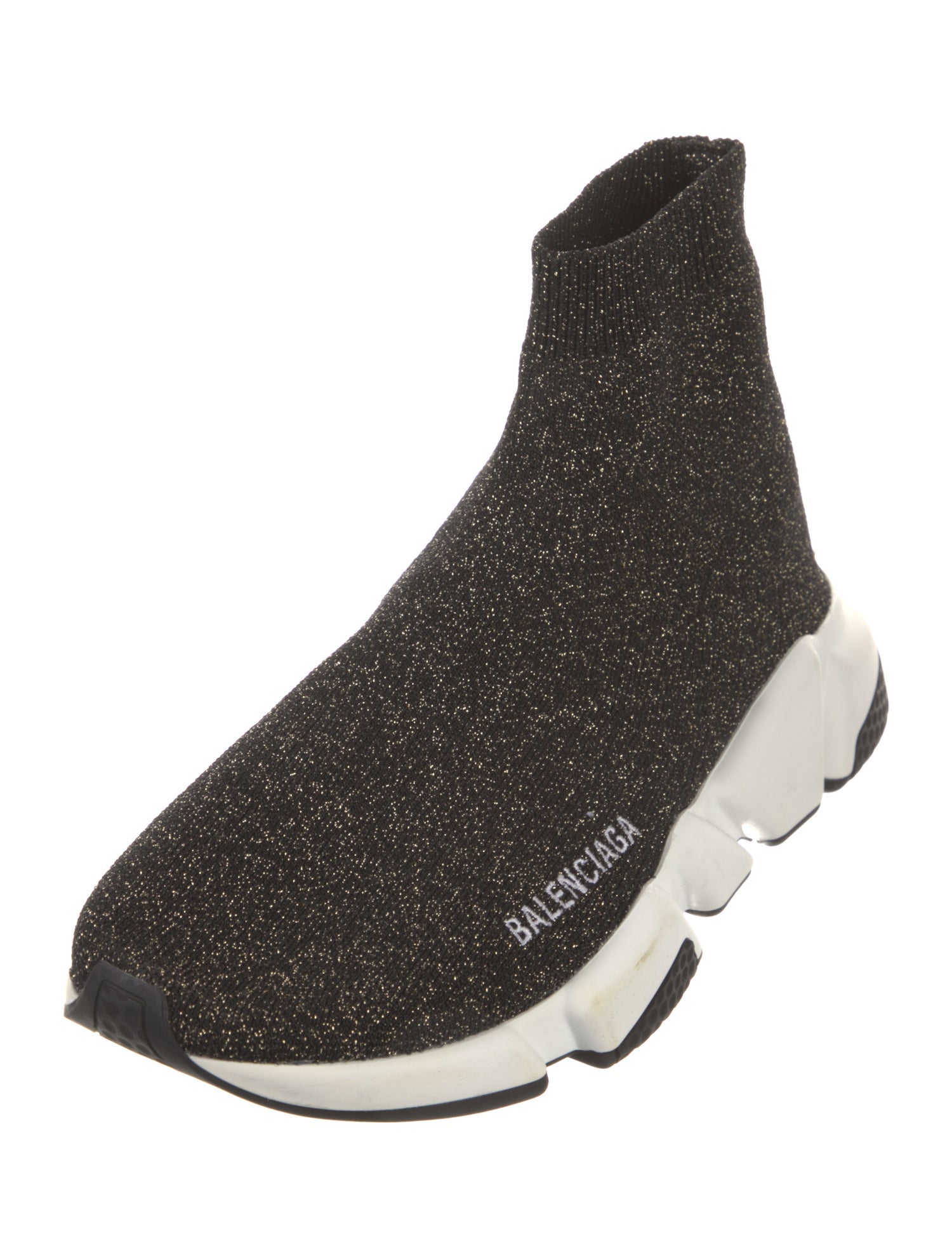Balenciaga Speed Trainer 'Glitter' Sock Sneakers